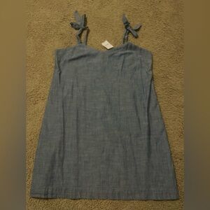 NWT JCrew women’s chambray dress size XL with shoulder ties
